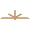 Ekena Millwork Kennewick Timber Gable Bracket, Western Red Cedar, 72"W x 21"H x 3 1/2"D x 3 1/2"F, 7/12 Pitch GBW072X21X0404KEN00SWR - alternate 1
